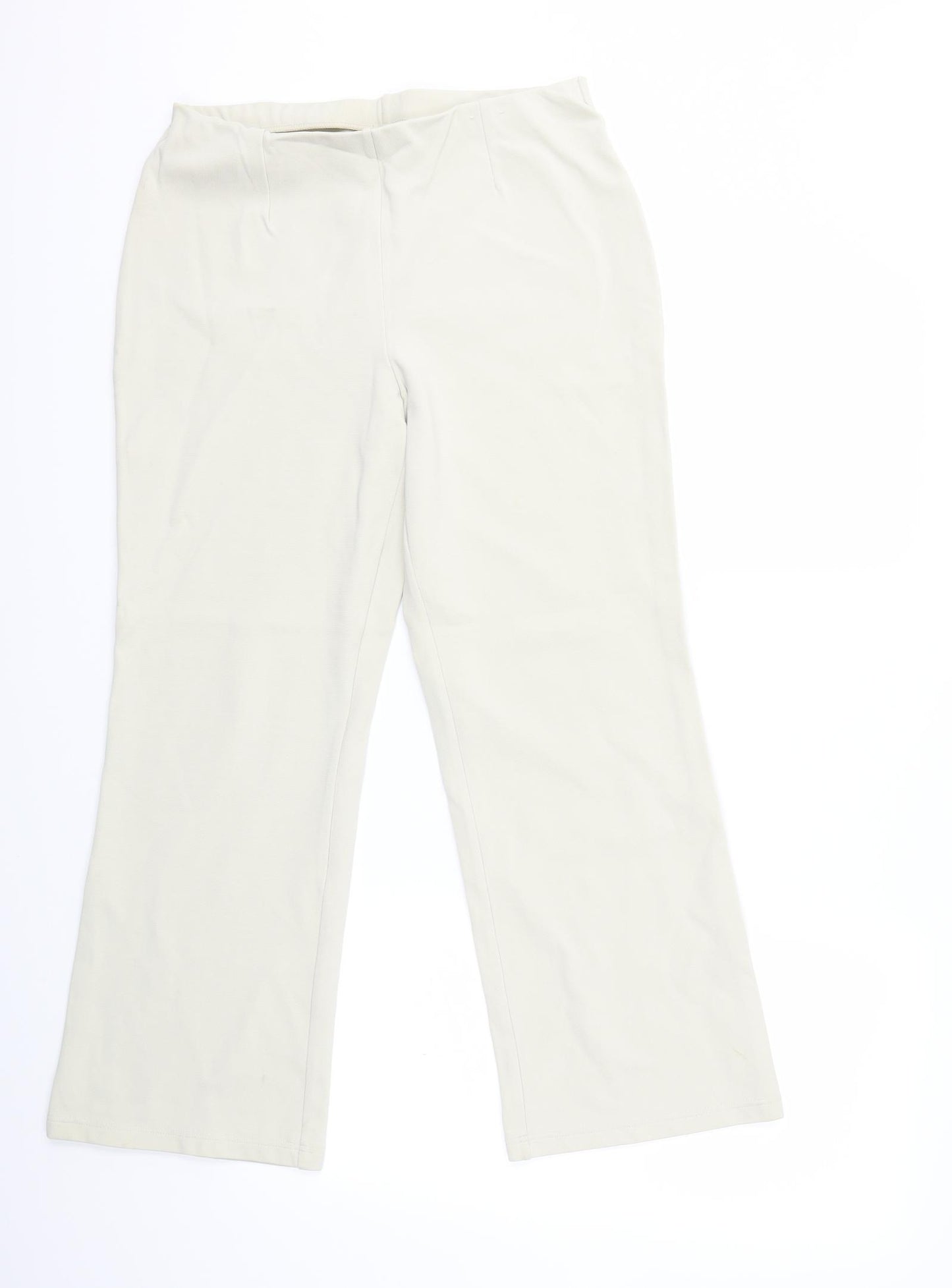Marks and Spencer Womens Beige   Trousers  Size 14 L26 in