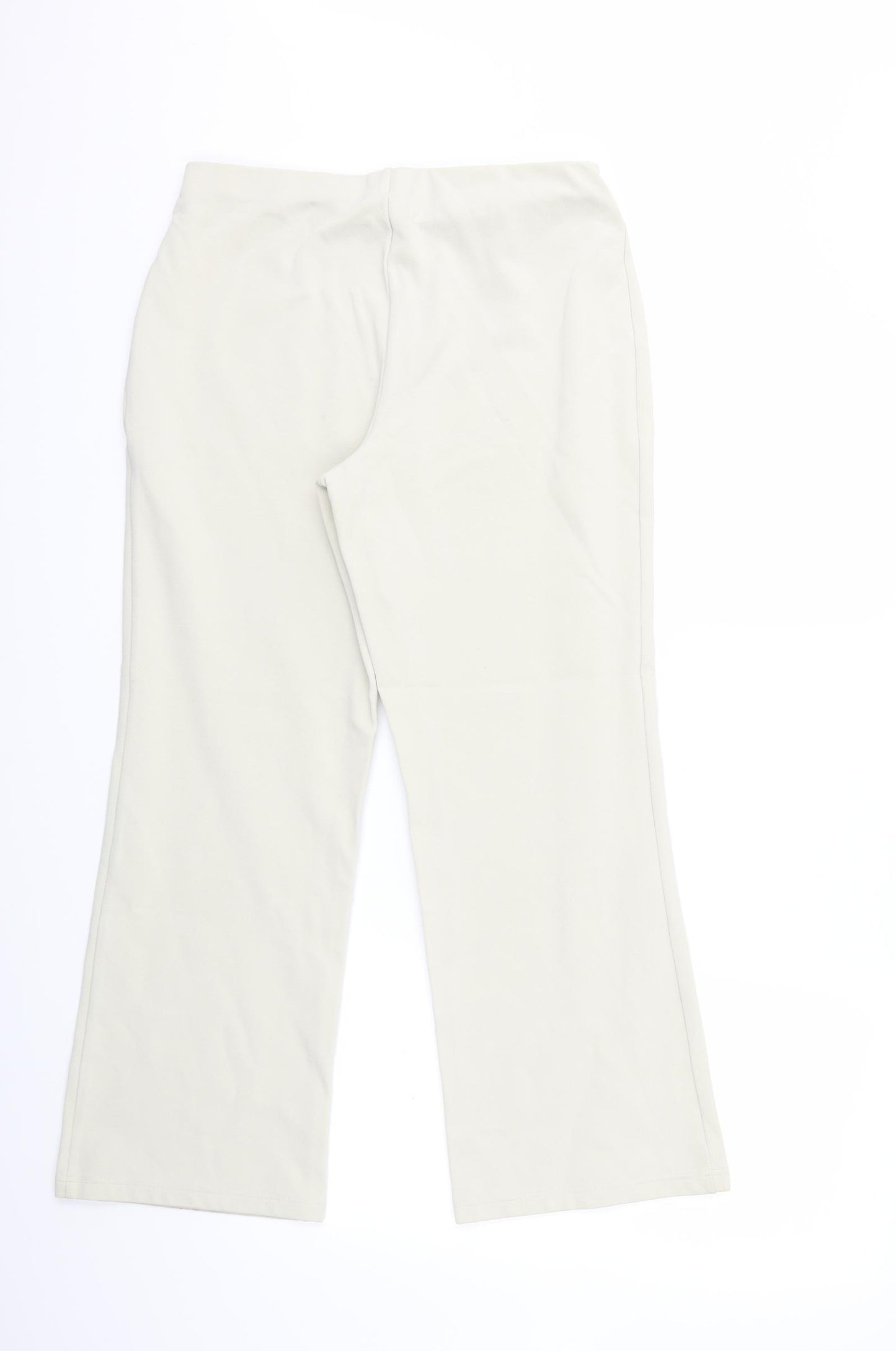 Marks and Spencer Womens Beige   Trousers  Size 14 L26 in