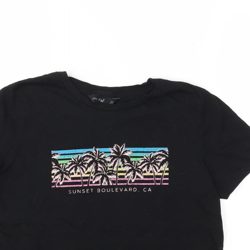 F&F Womens Brown   Basic T-Shirt Size 12