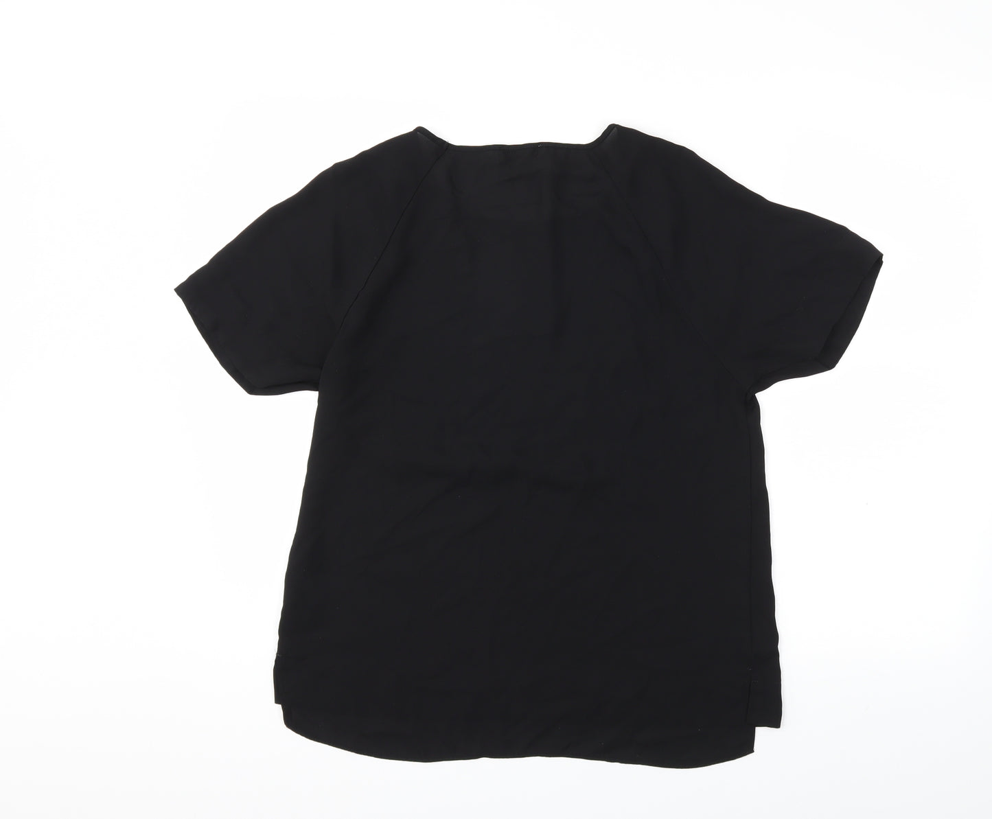 Papaya Womens Black   Basic T-Shirt Size 10
