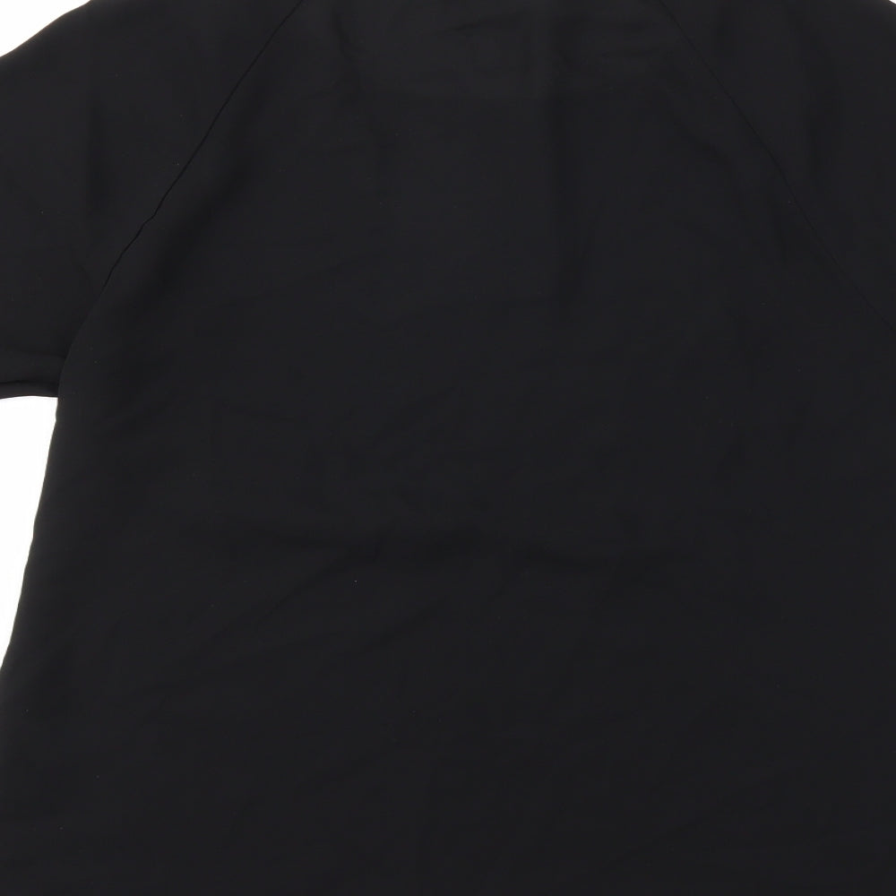 Papaya Womens Black   Basic T-Shirt Size 10