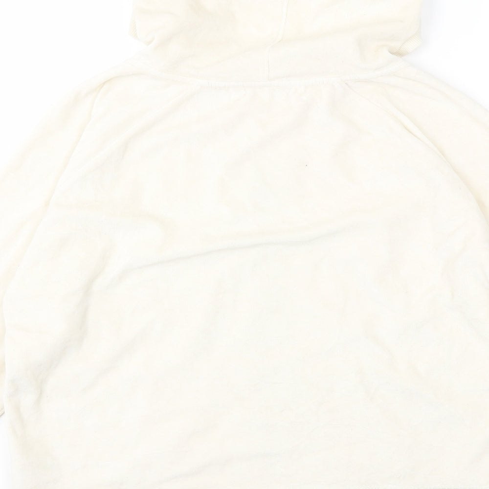 Dorothy Perkins Womens Beige  Velour Full Zip Hoodie Size 18