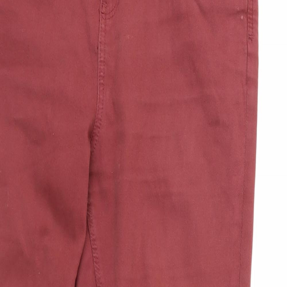 George Womens Red  Denim Skinny Jeans Size 12 L29 in