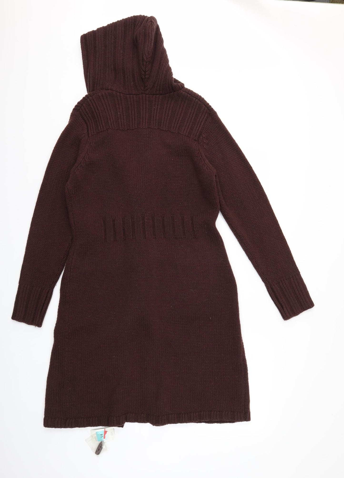 Marks and Spencer Womens Brown  Knit  Jumper Size 14