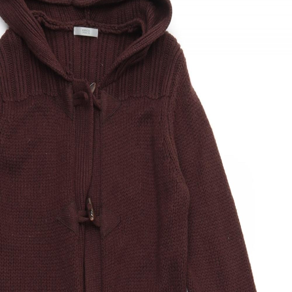 Marks and Spencer Womens Brown  Knit  Jumper Size 14