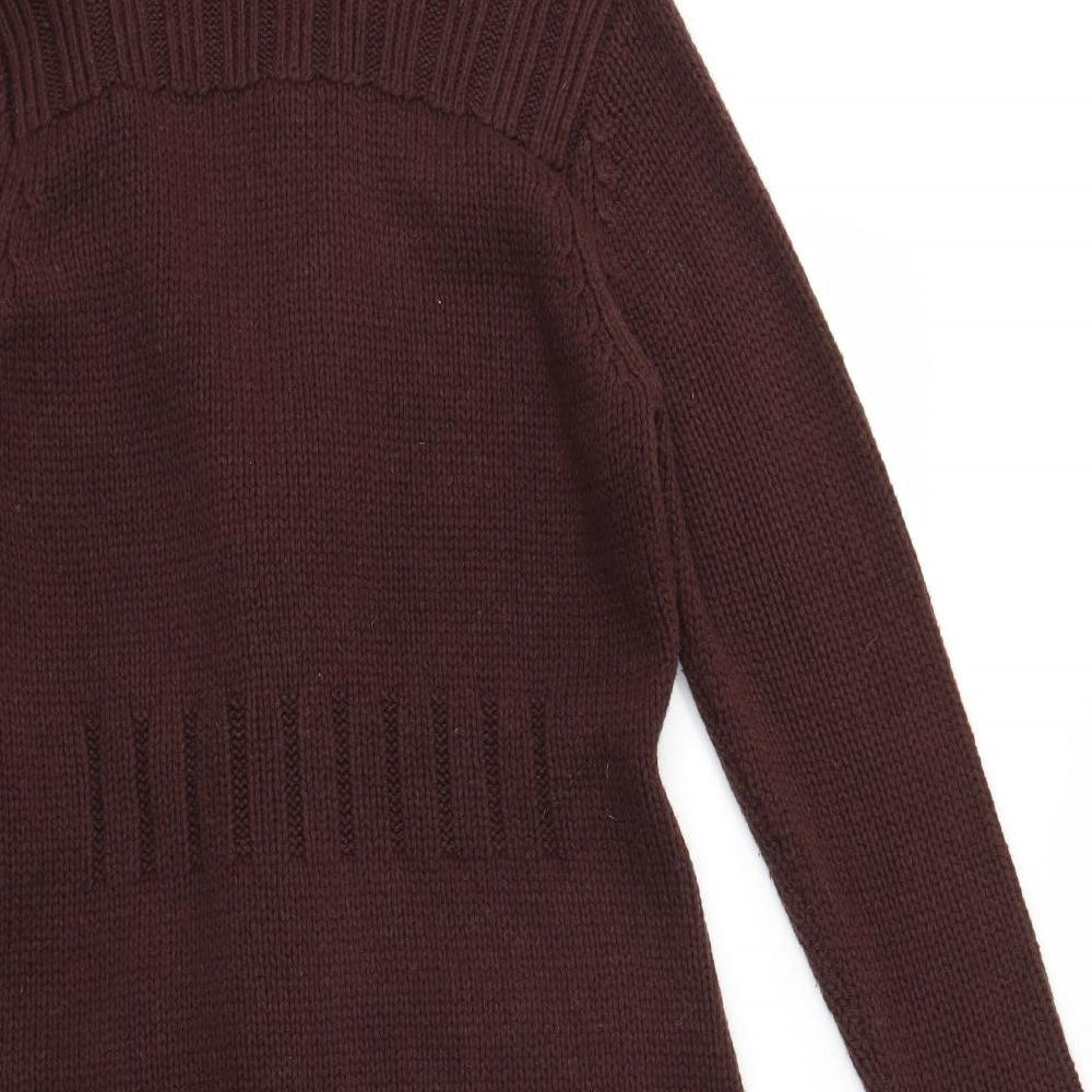 Marks and Spencer Womens Brown  Knit  Jumper Size 14