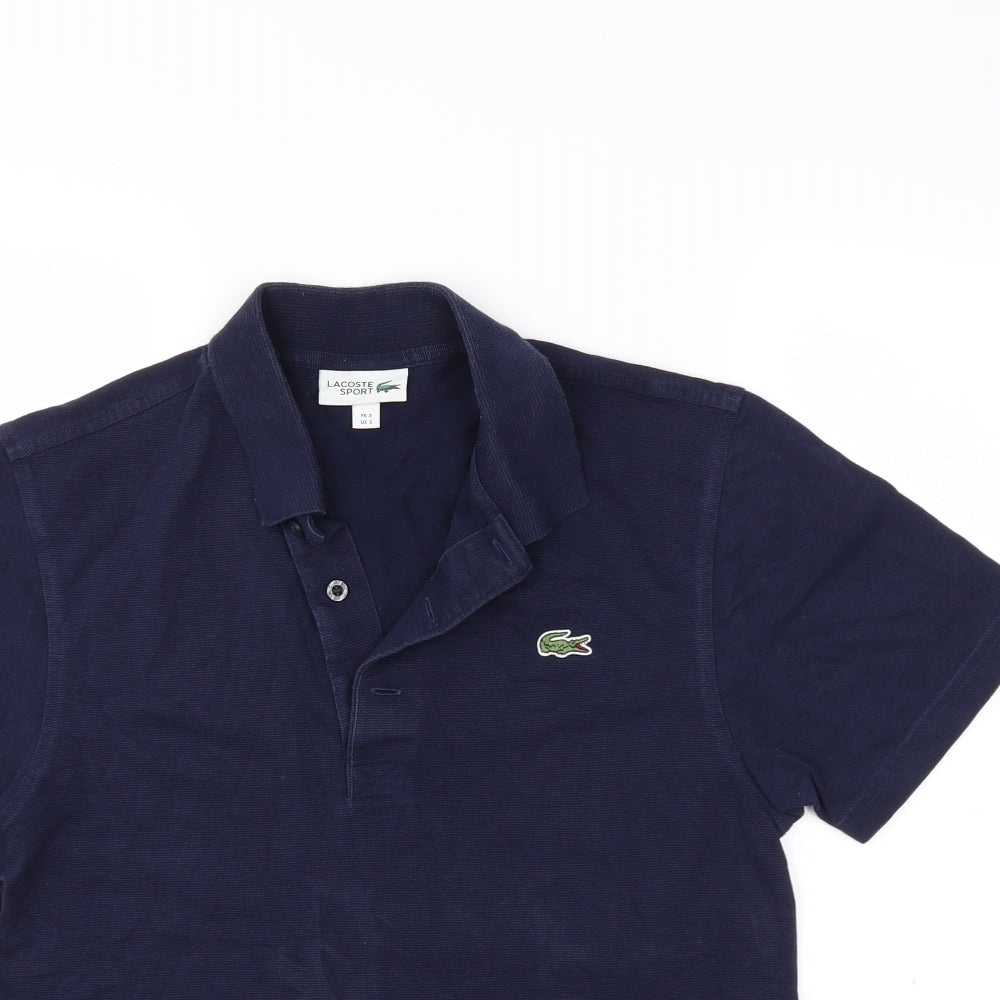 Lacoste Mens Blue    Polo Size M