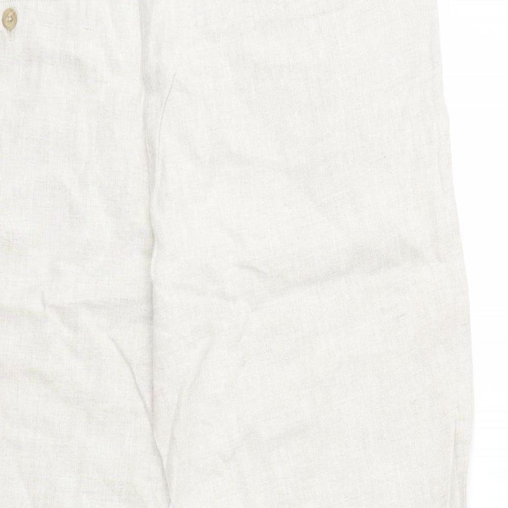 EAST Womens Beige   Cropped Trousers Size 20 L20 in