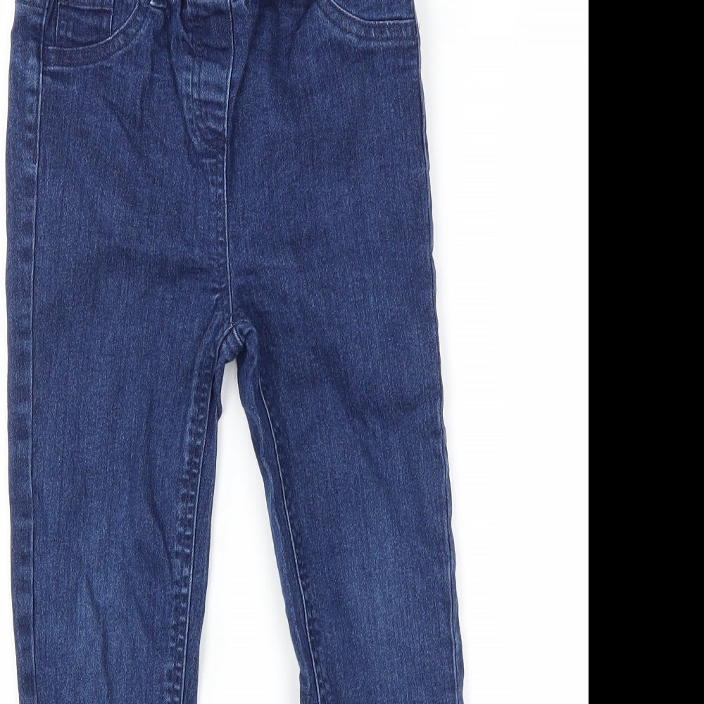 M&Co Girls Blue  Denim Skinny Jeans Size 6-7 Years