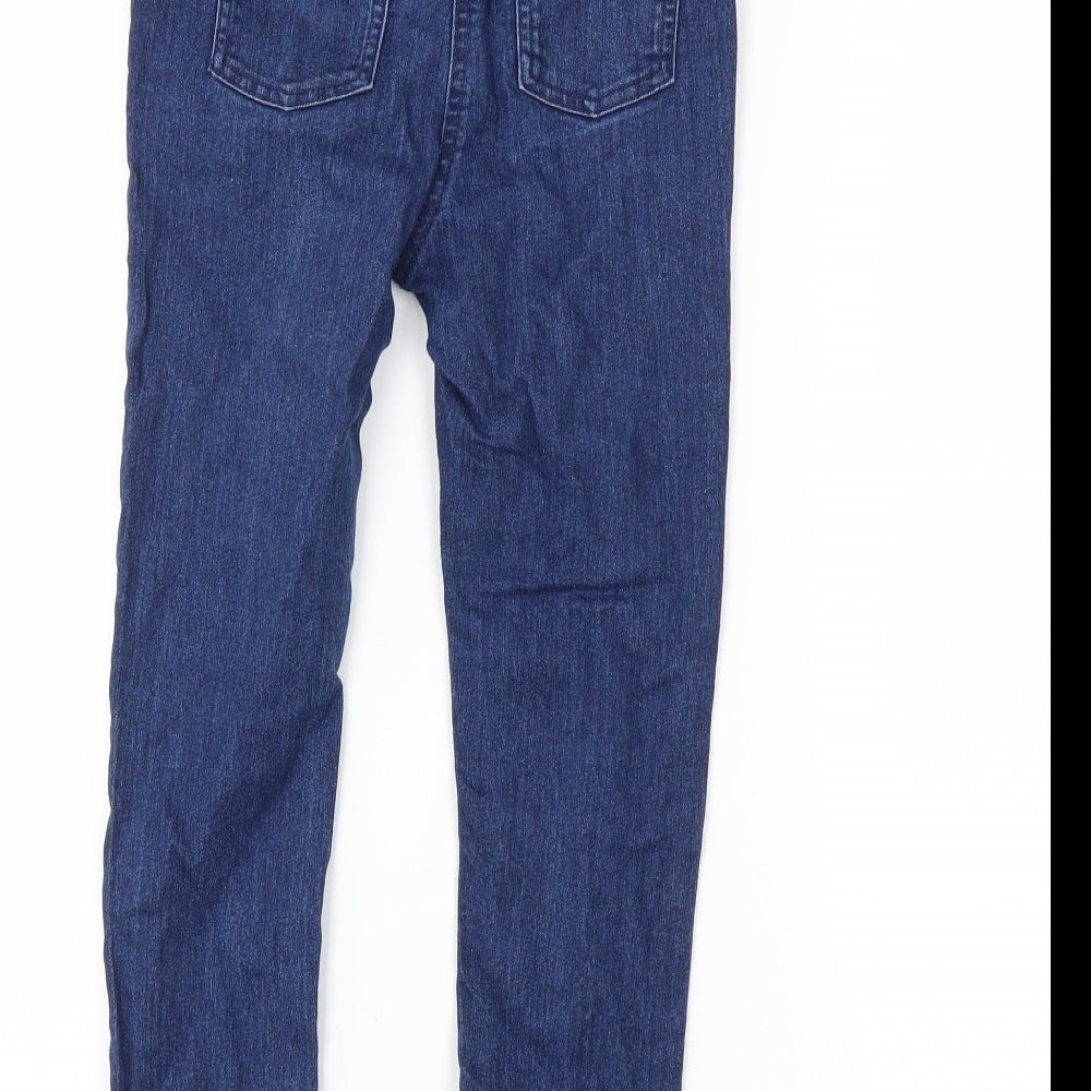 M&Co Girls Blue  Denim Skinny Jeans Size 6-7 Years
