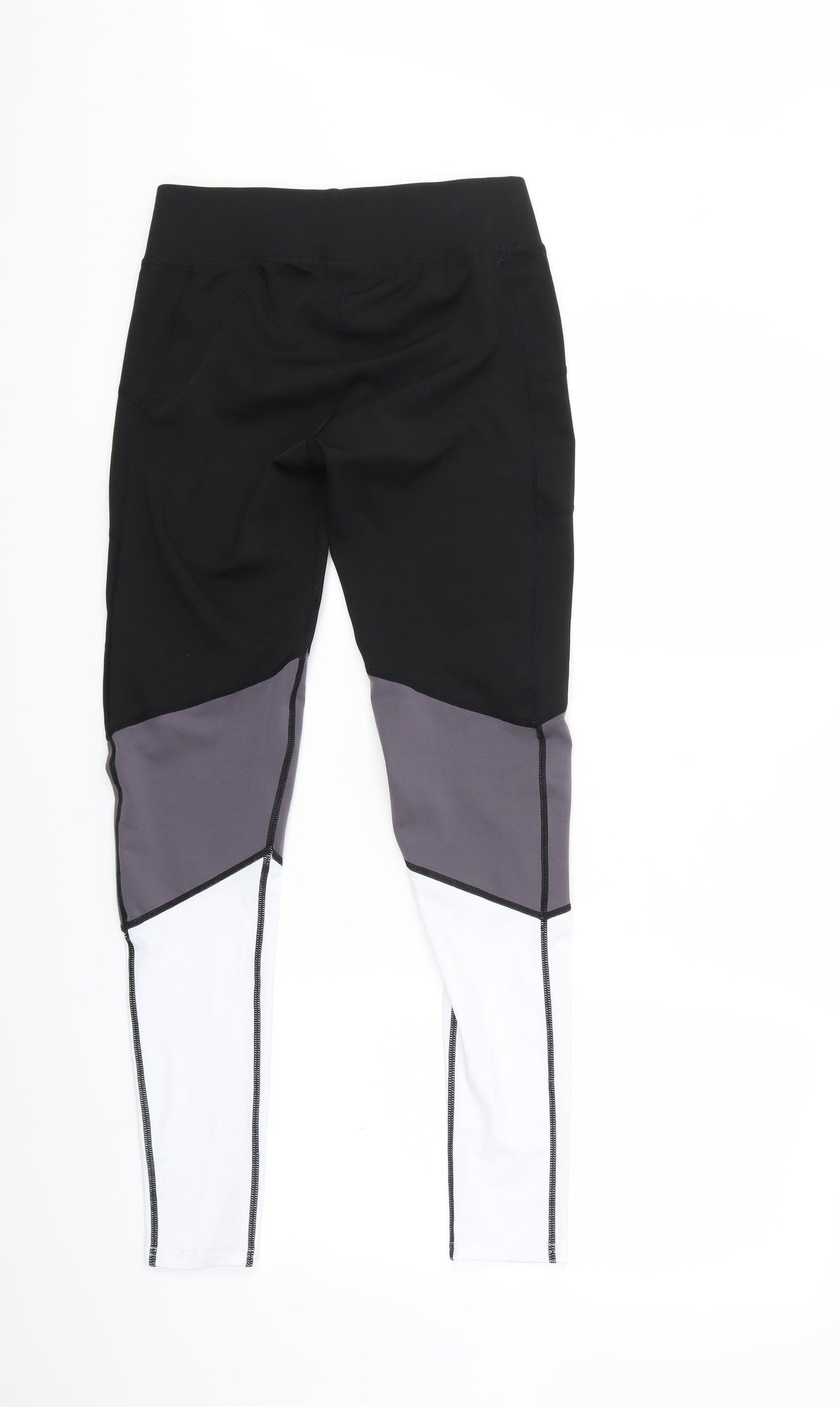 active fit for life Womens Black   Compression Leggings Size 8 L28 in