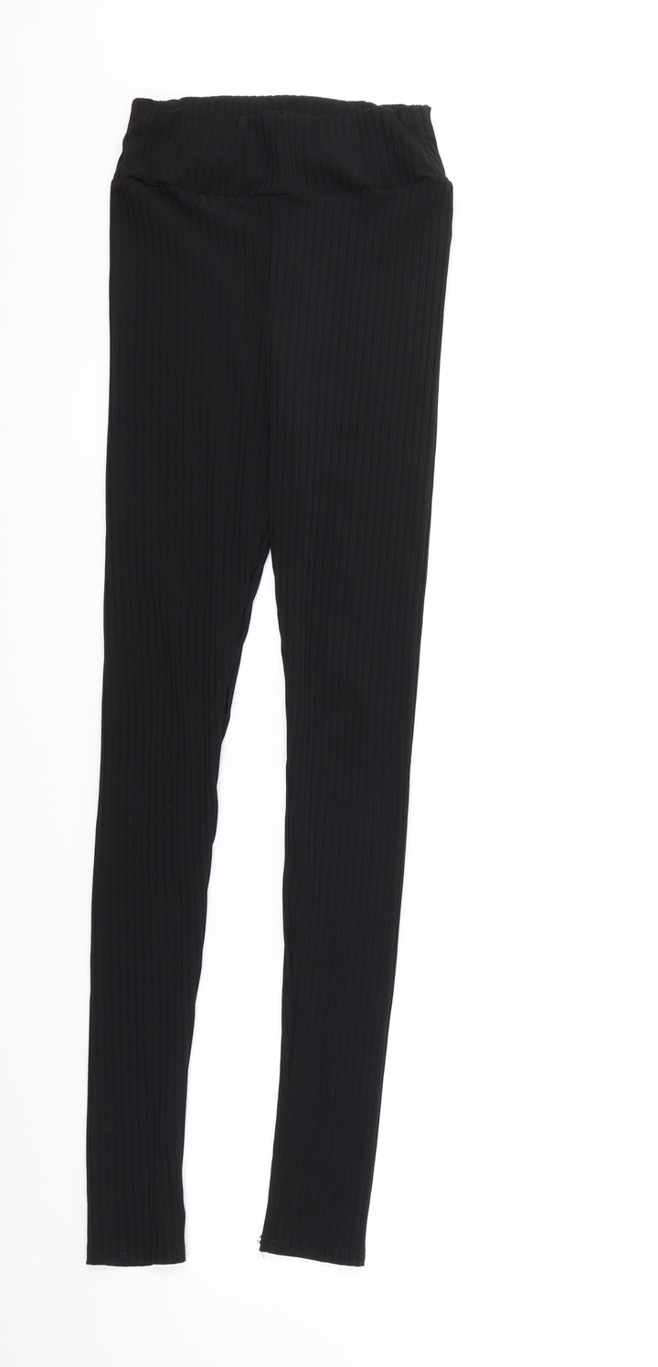 Preworn Womens Black Pedal Pusher Leggings Size 26 in L32 in