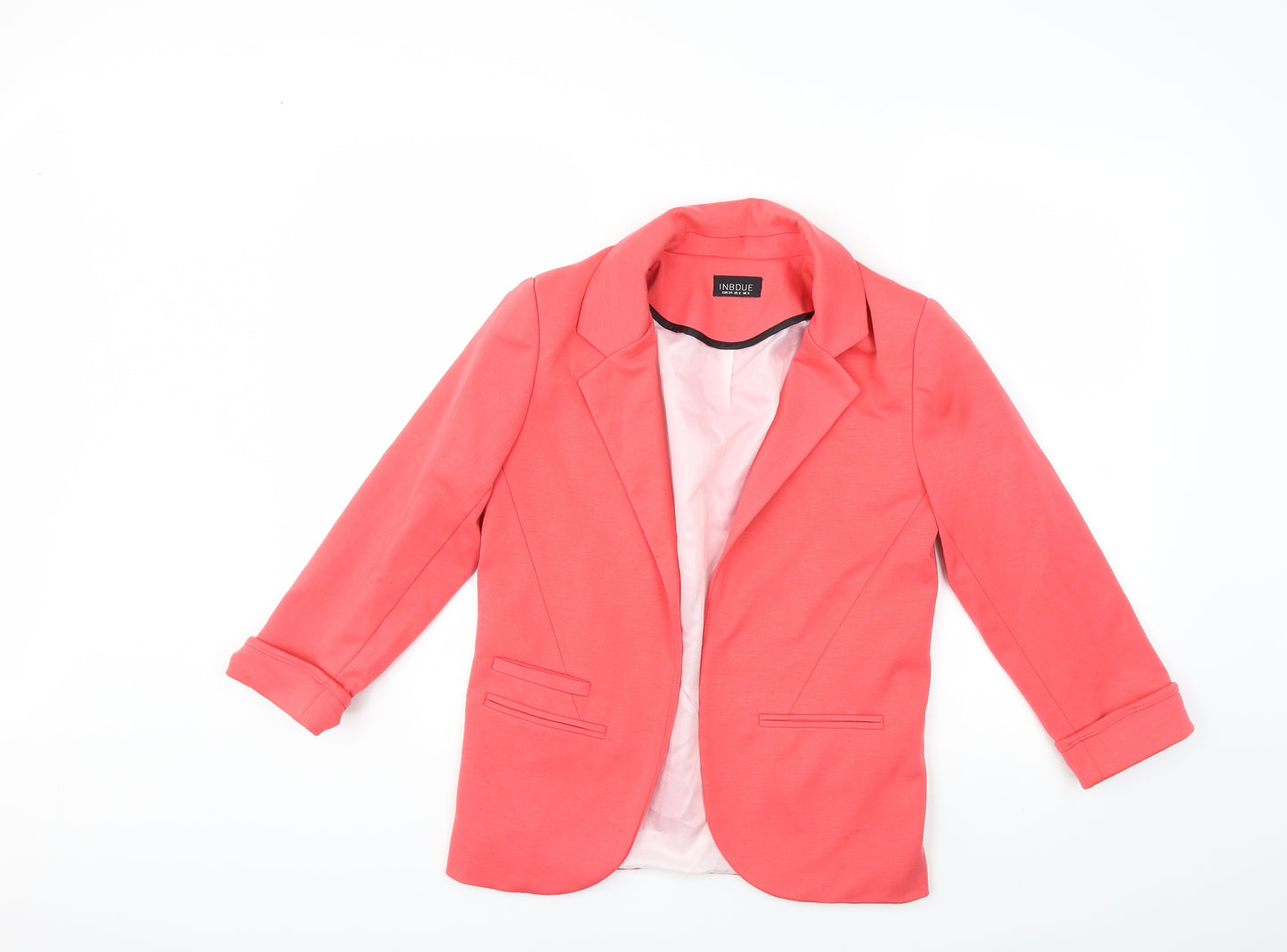 INBDUE Womens Pink   Jacket Blazer Size 6