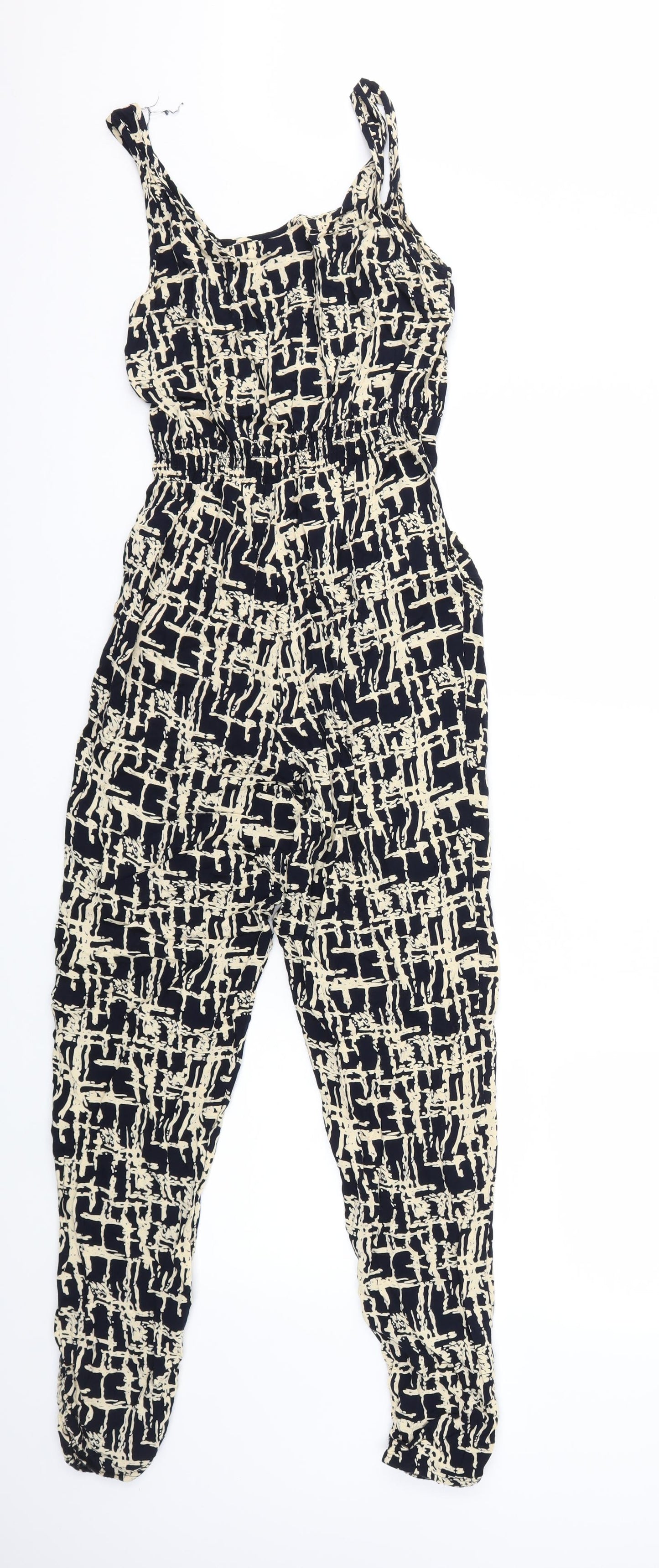 Pink Boutique Womens Blue Geometric  Unitard One-Piece Size 8