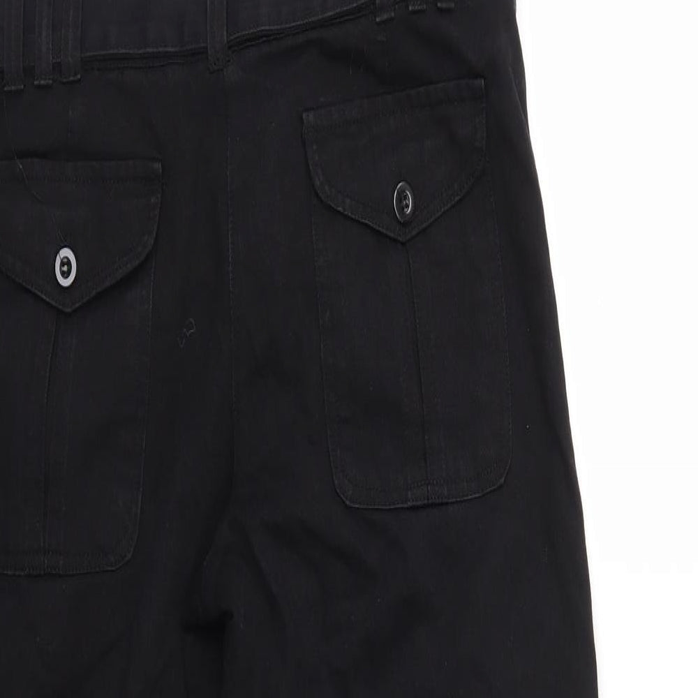 Urban Behavior Womens Black   Windbreaker Trousers Size 8 L30 in