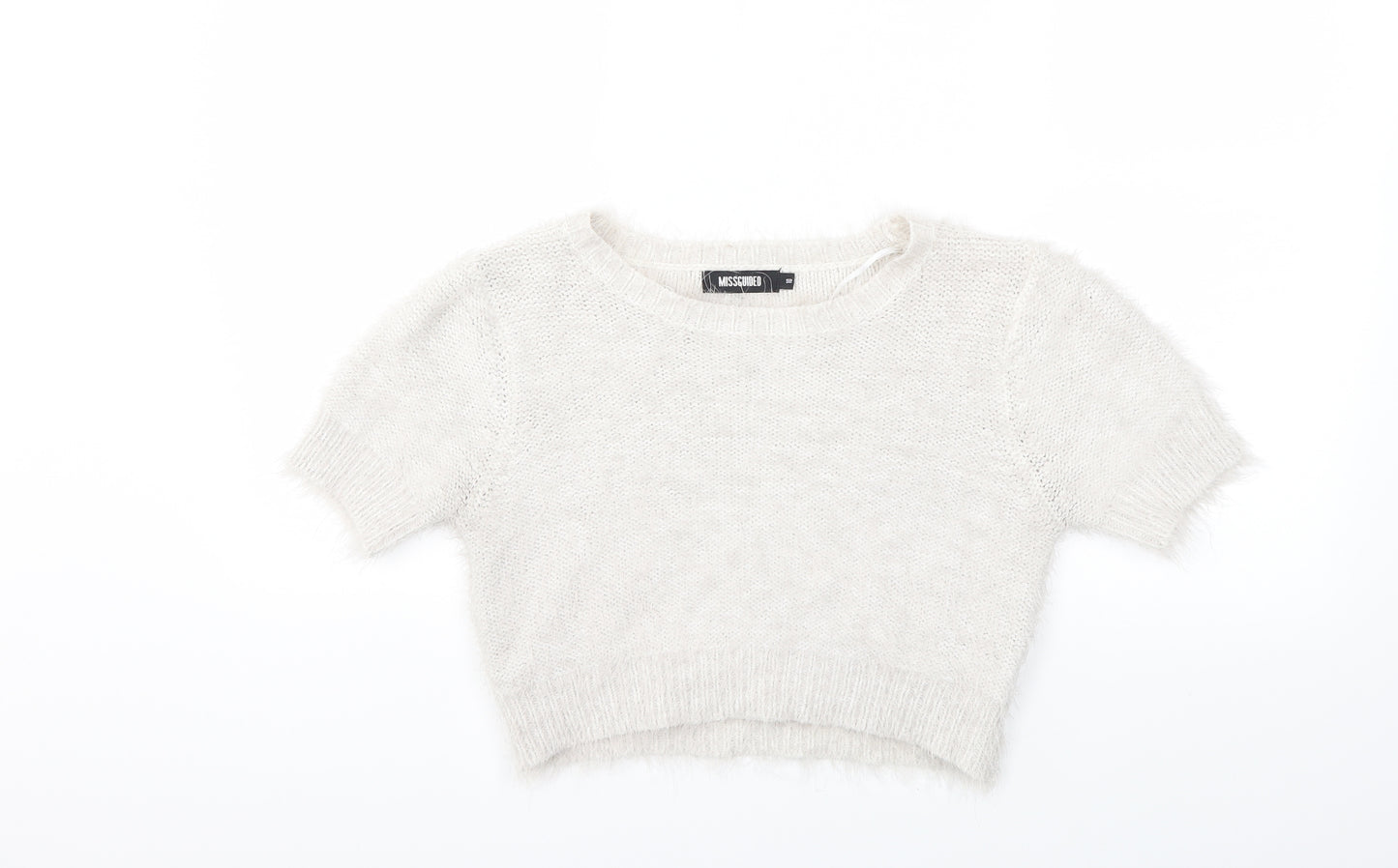 Missguided Womens Grey  Knit Pullover Jumper Size 10
