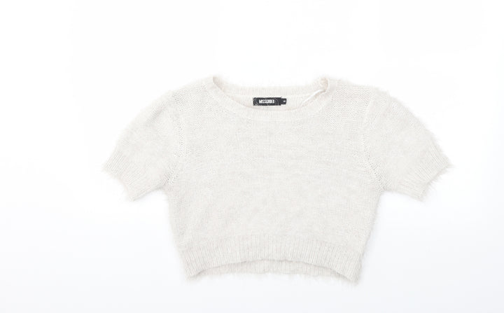 Missguided Womens Grey  Knit Pullover Jumper Size 10