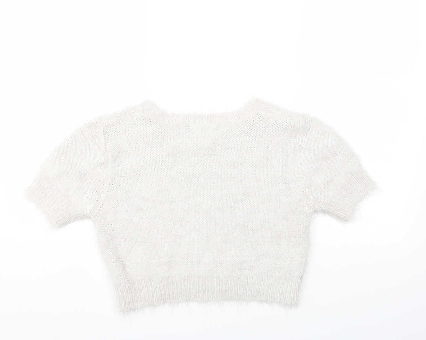 Missguided Womens Grey  Knit Pullover Jumper Size 10