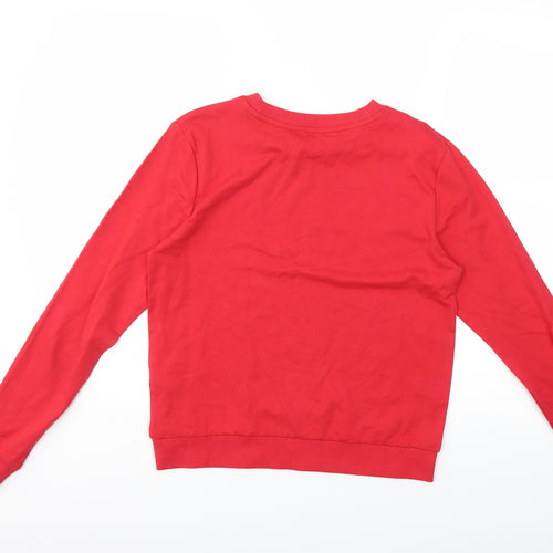 New Look Womens Red   Pullover Sweatshirt Size 6