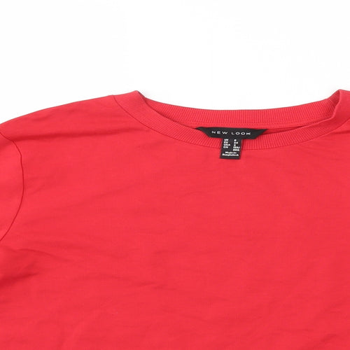 New Look Womens Red   Pullover Sweatshirt Size 6