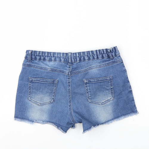 Blue Zoo Girls Blue  Denim Cut-Off Shorts Size 12 Years