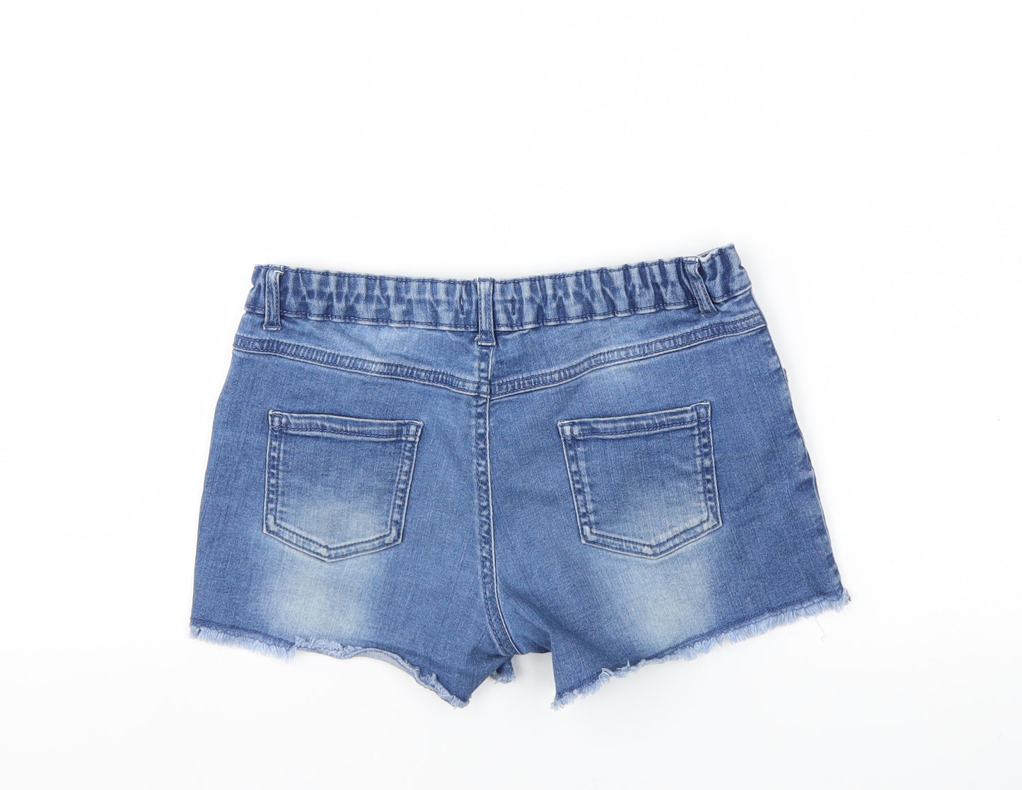 Blue Zoo Girls Blue  Denim Cut-Off Shorts Size 12 Years
