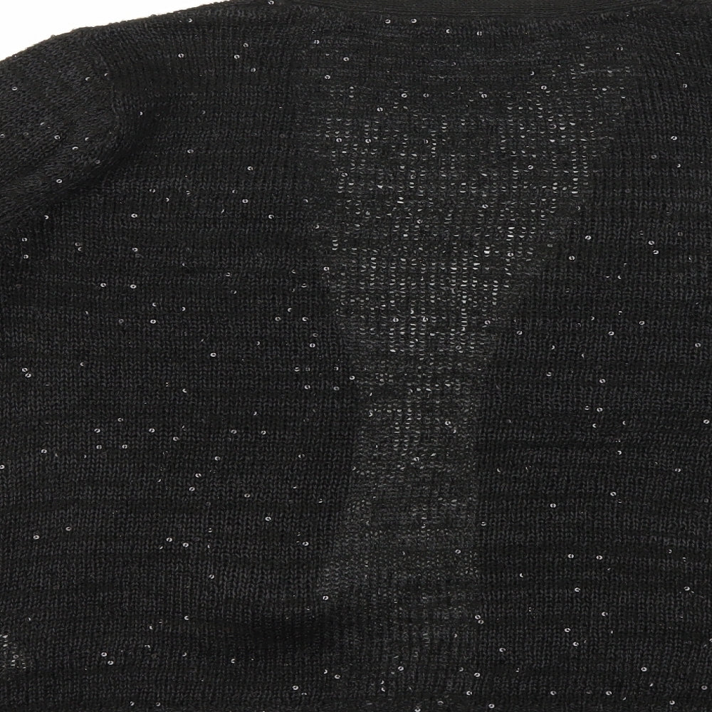 Atmosphere Womens Black  Knit Cardigan Jumper Size 12