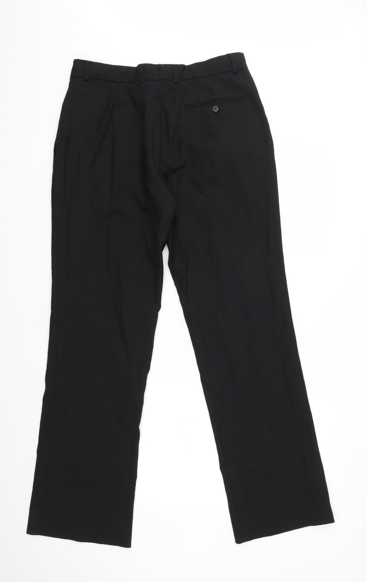 Preworn Mens Black   Trousers  Size 34 in L31 in