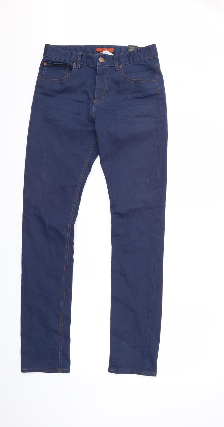 H&M Mens Blue Denim Skinny Jeans Size 16
