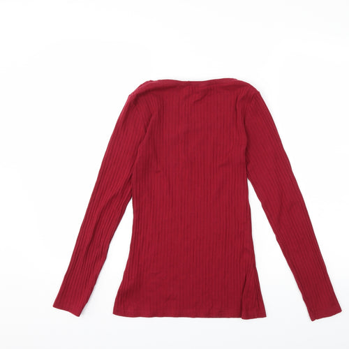 Dorothy Perkins Womens Red   Basic T-Shirt Size 10