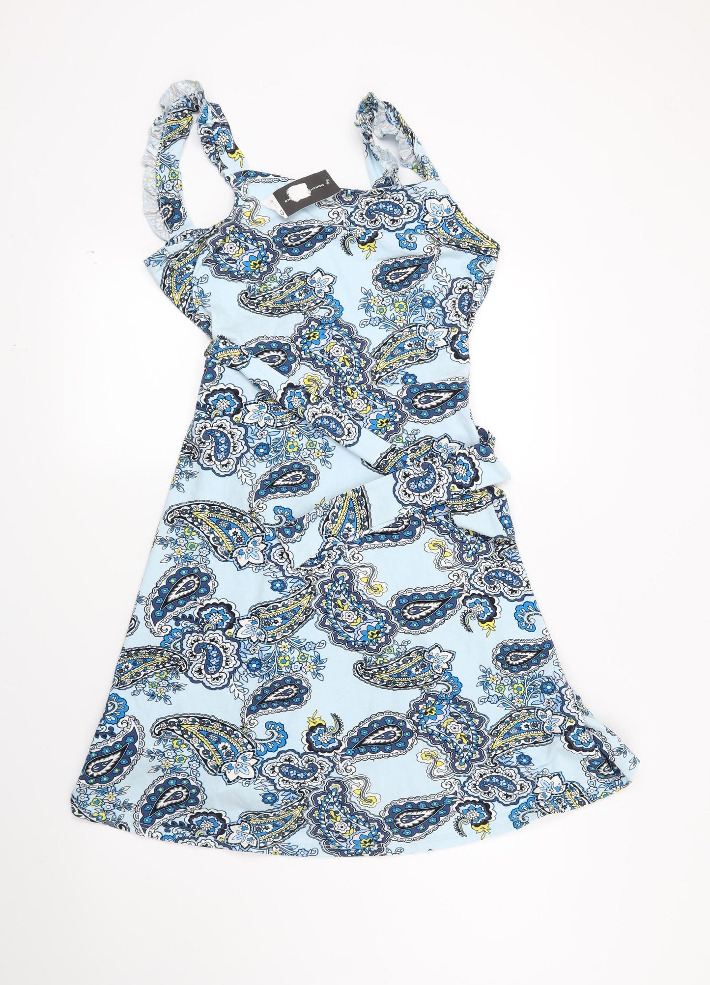 Dorothy Perkins Womens Blue Paisley  Fit & Flare  Size 12