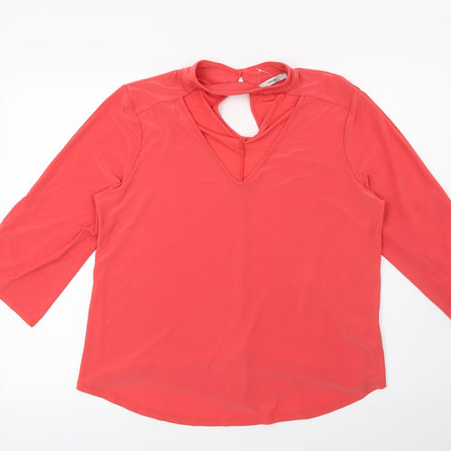 George Womens Orange   Basic Blouse Size 14