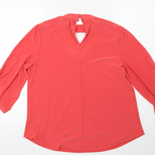 George Womens Orange   Basic Blouse Size 14