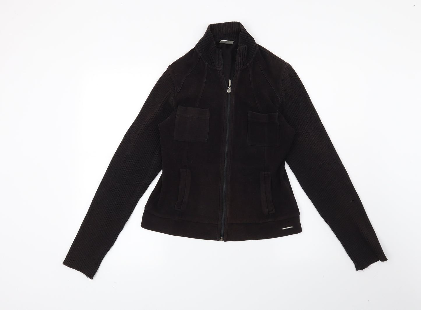 NEXT Womens Black   Full Zip Sweatshirt Size 12