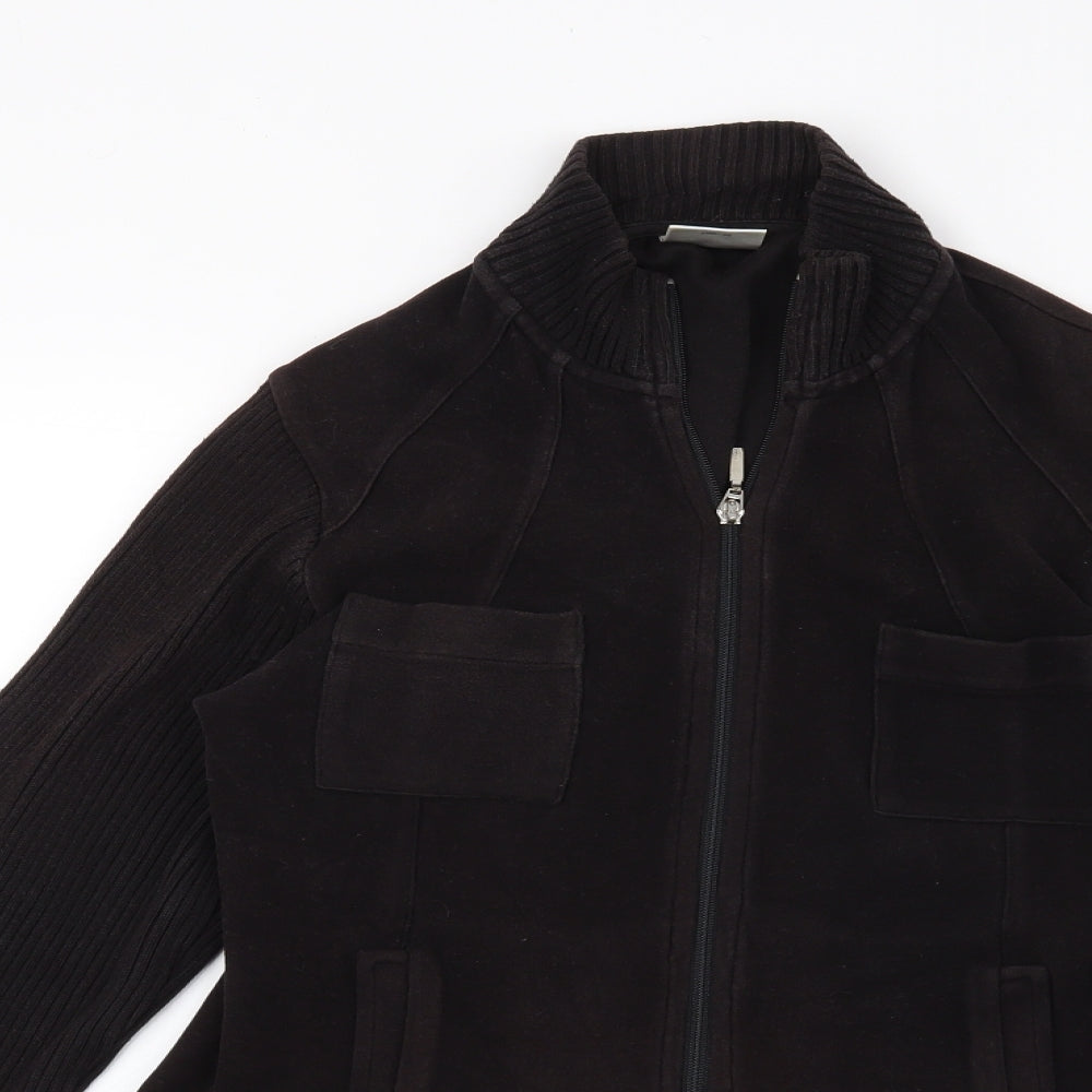 NEXT Womens Black   Full Zip Sweatshirt Size 12