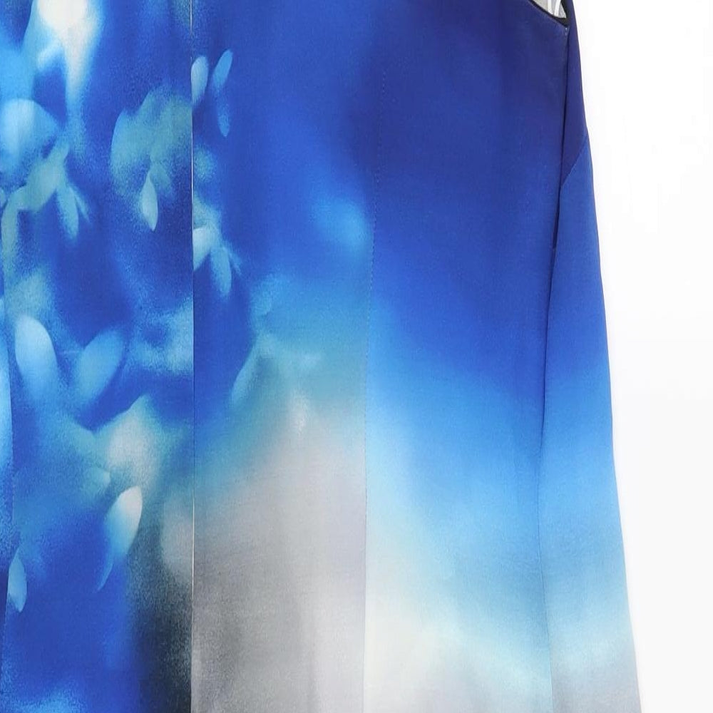 Damsel in a Dress Womens Blue Geometric  Shift  Size 12