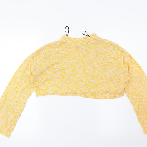 H&M Womens Yellow   Pullover Jumper Size XS