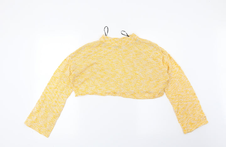 H&M Womens Yellow   Pullover Jumper Size XS