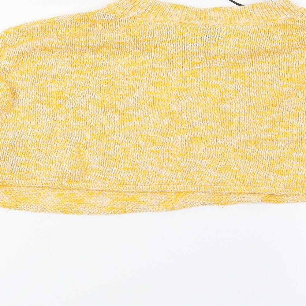 H&M Womens Yellow   Pullover Jumper Size XS