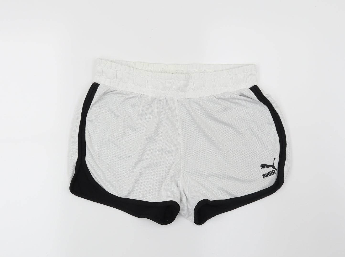 PUMA Mens White   Sweat Shorts Size M