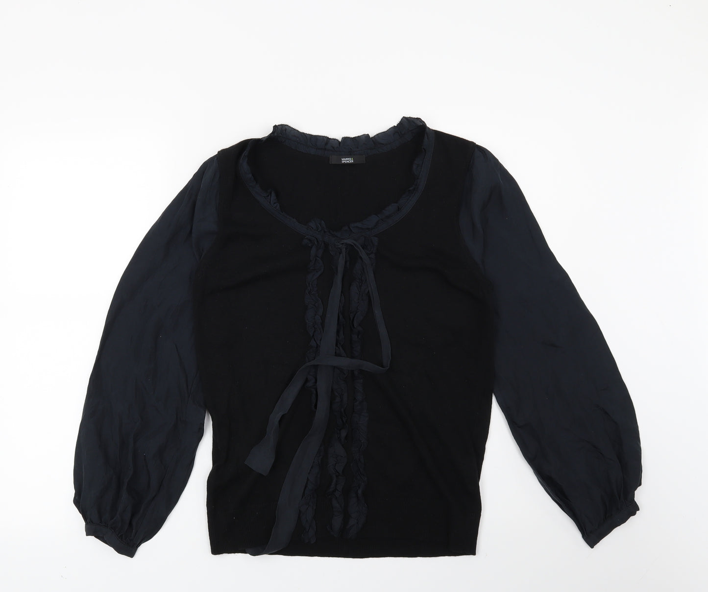 Marks and Spencer Womens Black   Pullover Jumper Size 14