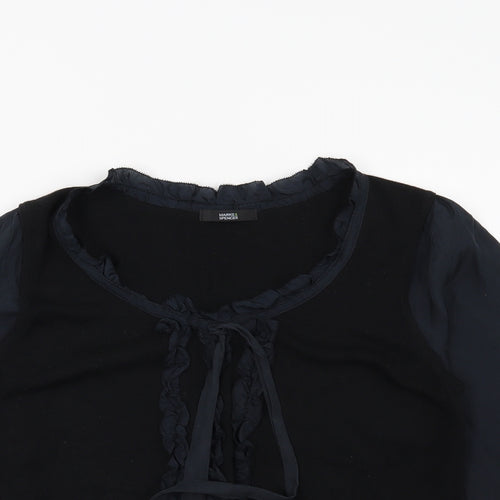 Marks and Spencer Womens Black   Pullover Jumper Size 14