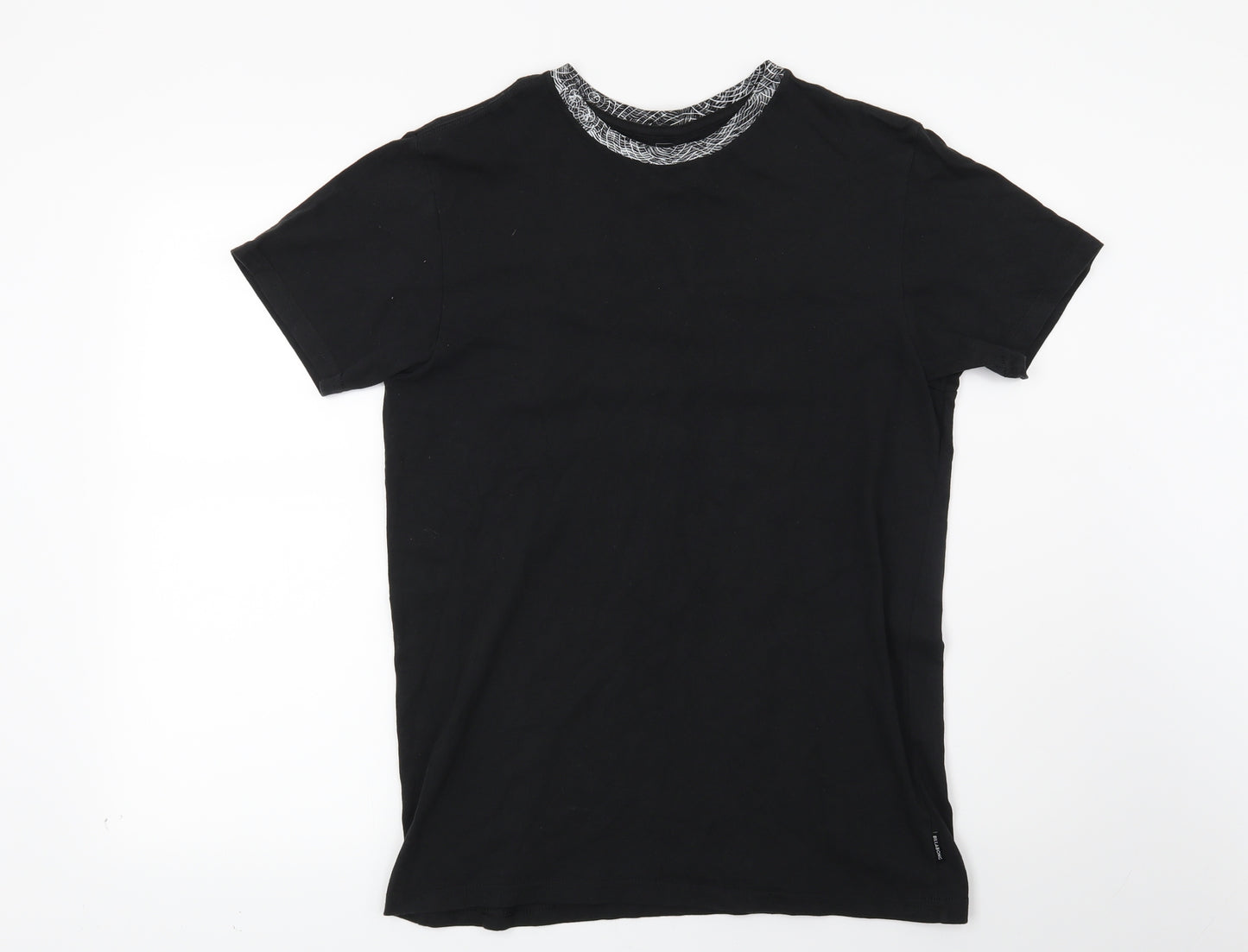 Billabong Mens Black Geometric   T-Shirt Size S