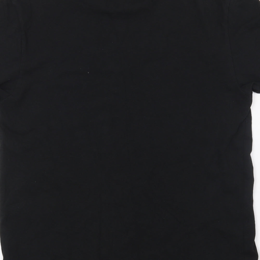 Billabong Mens Black Geometric   T-Shirt Size S