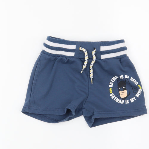 Batman Boys Blue   Sweat Shorts Size 3 Years - Batman