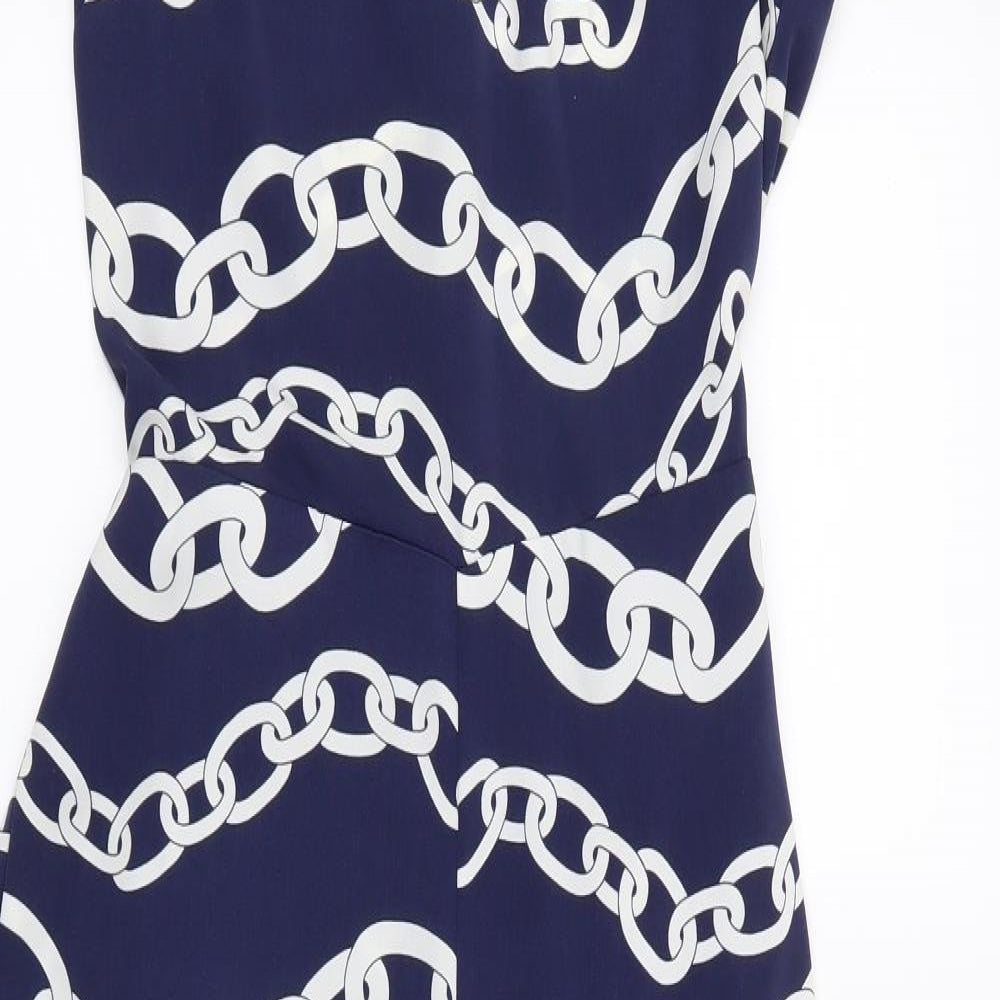 Warehouse Womens Blue   Jumpsuit One-Piece Size 10