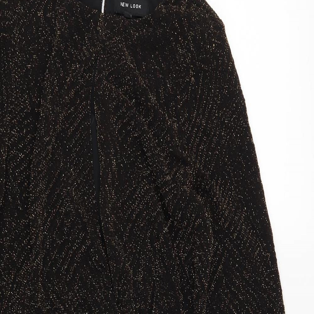 New Look Womens Black Geometric  Shift  Size 8