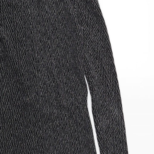 H&M Womens Black Geometric  Shift  Size XS