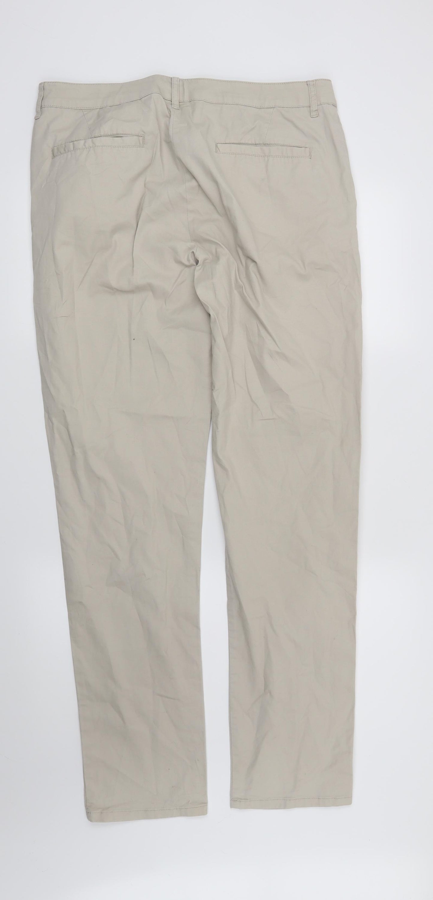 ASOS Mens Beige   Chino Trousers Size 34 in L34 in