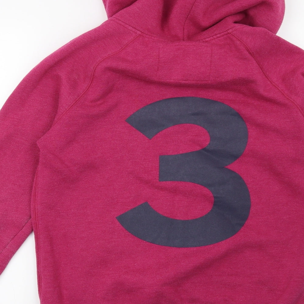 Jack Wills Womens Pink   Full Zip Hoodie Size 10